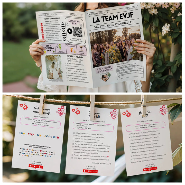 Pack EVJF Complet | Modèles Canva à personnaliser