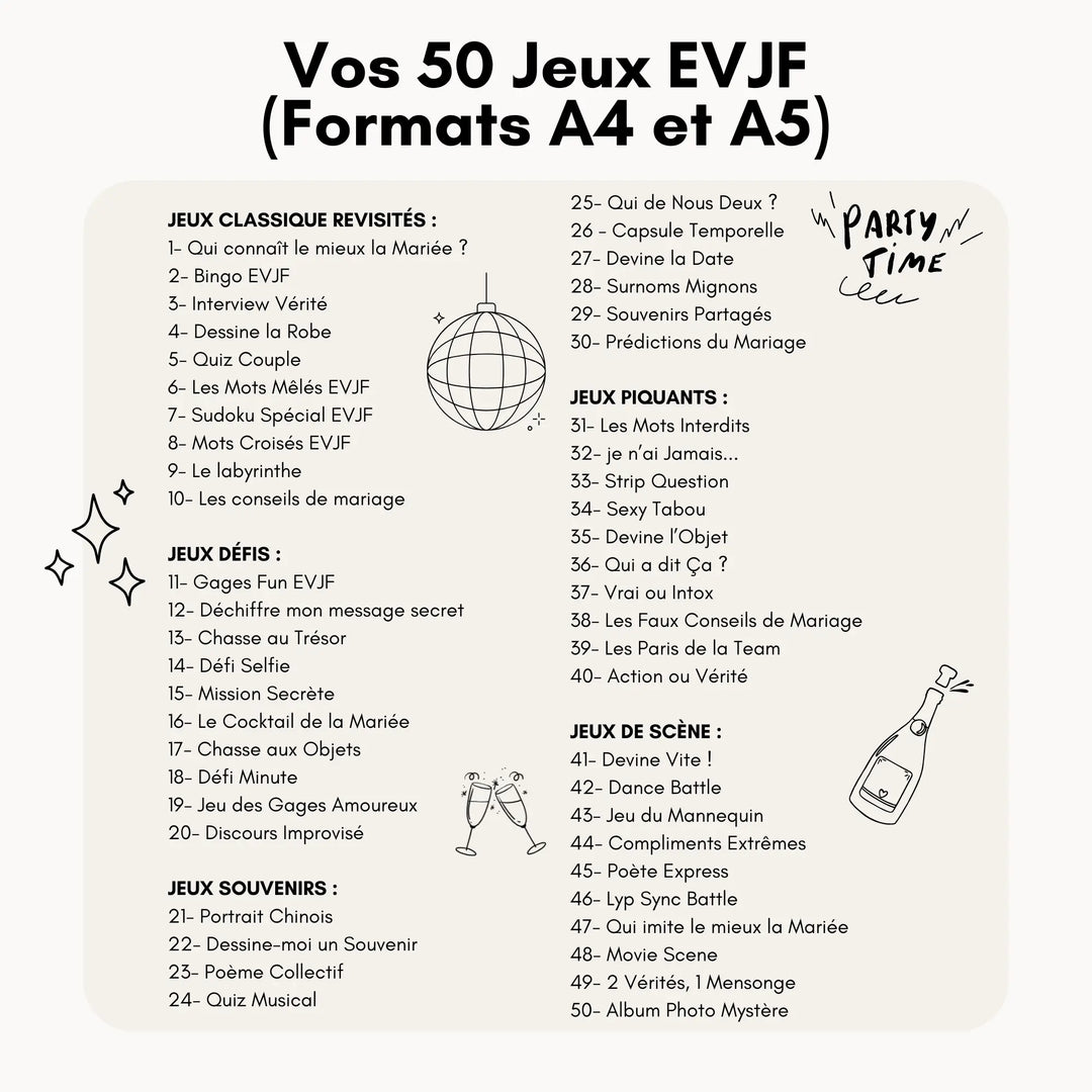 Kit EVJF personnalisé essentiel Love