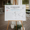 Charger l'image dans la visionneuse de la galerie, Jeu de mariage d’où viennent nos invités avec carte du monde à compléter, animation ludique pour réception de mariage.
