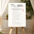 Charger l'image dans la visionneuse de la galerie, Jeu des prédictions de mariage à imprimer et personnaliser. Animation originale et amusante pour vos invités, idéale pour créer des souvenirs uniques. Fait partie d’un pack de jeux de mariage.
