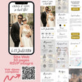 Charger l'image dans la visionneuse de la galerie, Site web de mariage personnalisable avec 10 pages et RSVP intégré – programme, infos pratiques, hébergement, liste de cadeaux et plan d’accès.
