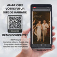 Charger et lire la vidéo dans la visionneuse de la galerie, vidéo démo pour invitation boheme mariage digitale
