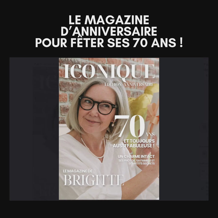Vidéo des pages du magazine personnalisé à offrir en cadeau d&