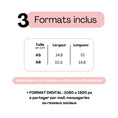 Charger l'image dans la visionneuse de la galerie, Save the Date mariage formats inclus – A5, A6 et format digital 1080x1920 px pour impression ou envoi en ligne.
